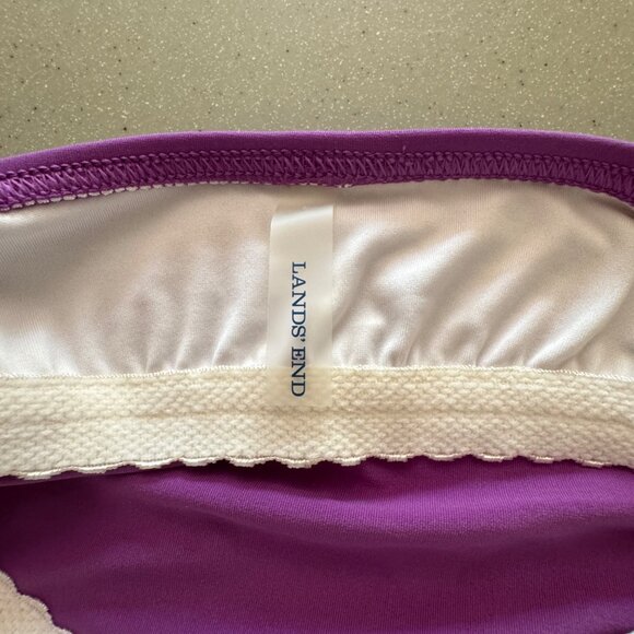 Lands End Tankini Skort Bathing Suit Womens size 8 Purple - Picture 9 of 9